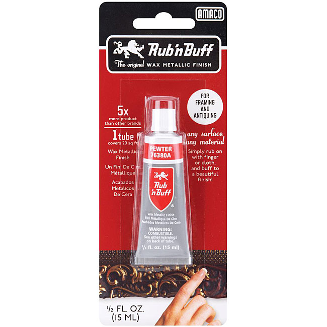 Half oz Rub n buff Pewter Finish Tube