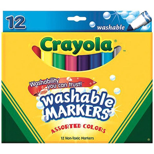Download Shop Crayola Broad Line Assorted Color Washable Markers (Pack of 12) - Free Shipping On Orders ...