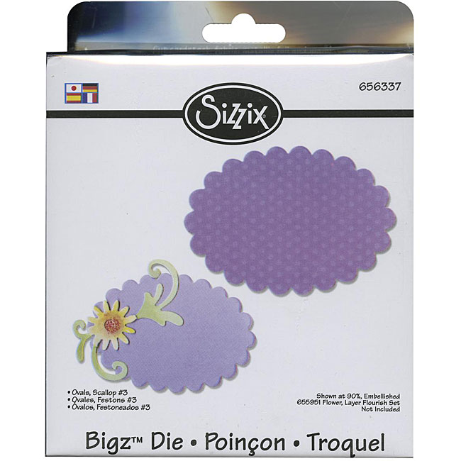 Sizzix Bigz Bigkick/ Big Shot Scallop Ovals 3 Die