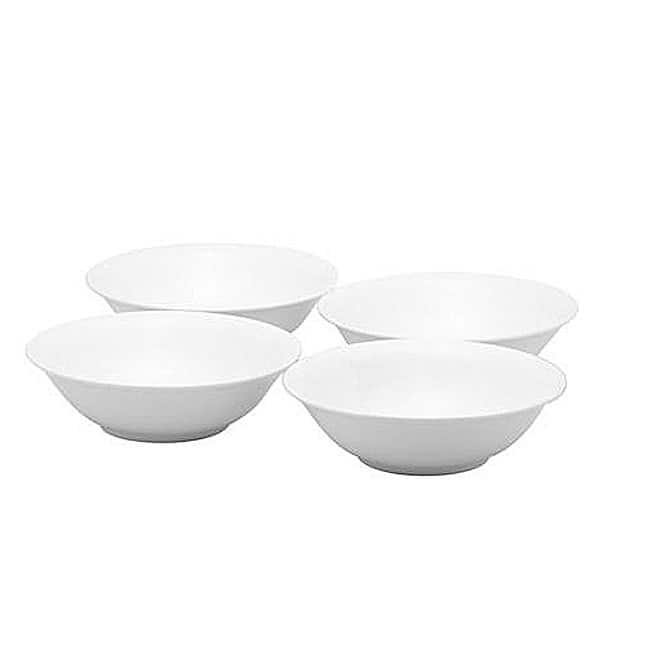 Red Vanilla Cereal Bowls Set/4