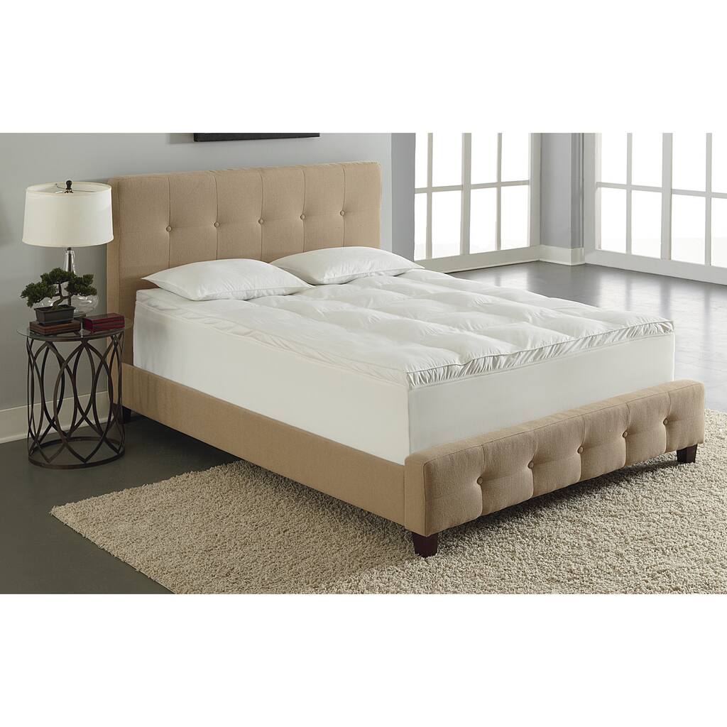 Bodipedic 4-inch Dual Layer Pillow Top Memory Foam Mattress Topper