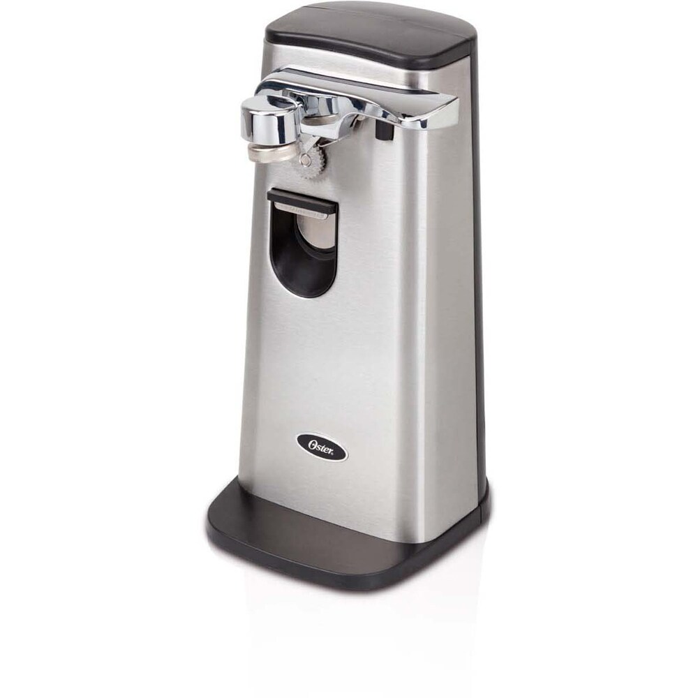 OSTER Extra Tall Electric Can Opener Silver SS/Black FPSTCN1300 Retractable  Cord