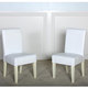 preview thumbnail 1 of 1, Isabella White Patent Leather Dining Chair (Set of 2) by Christopher Knight Home