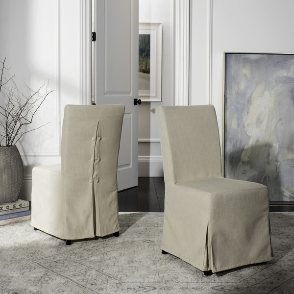 Shop Safavieh Parsons Dining Slipcover Dining Chairs (Set ...