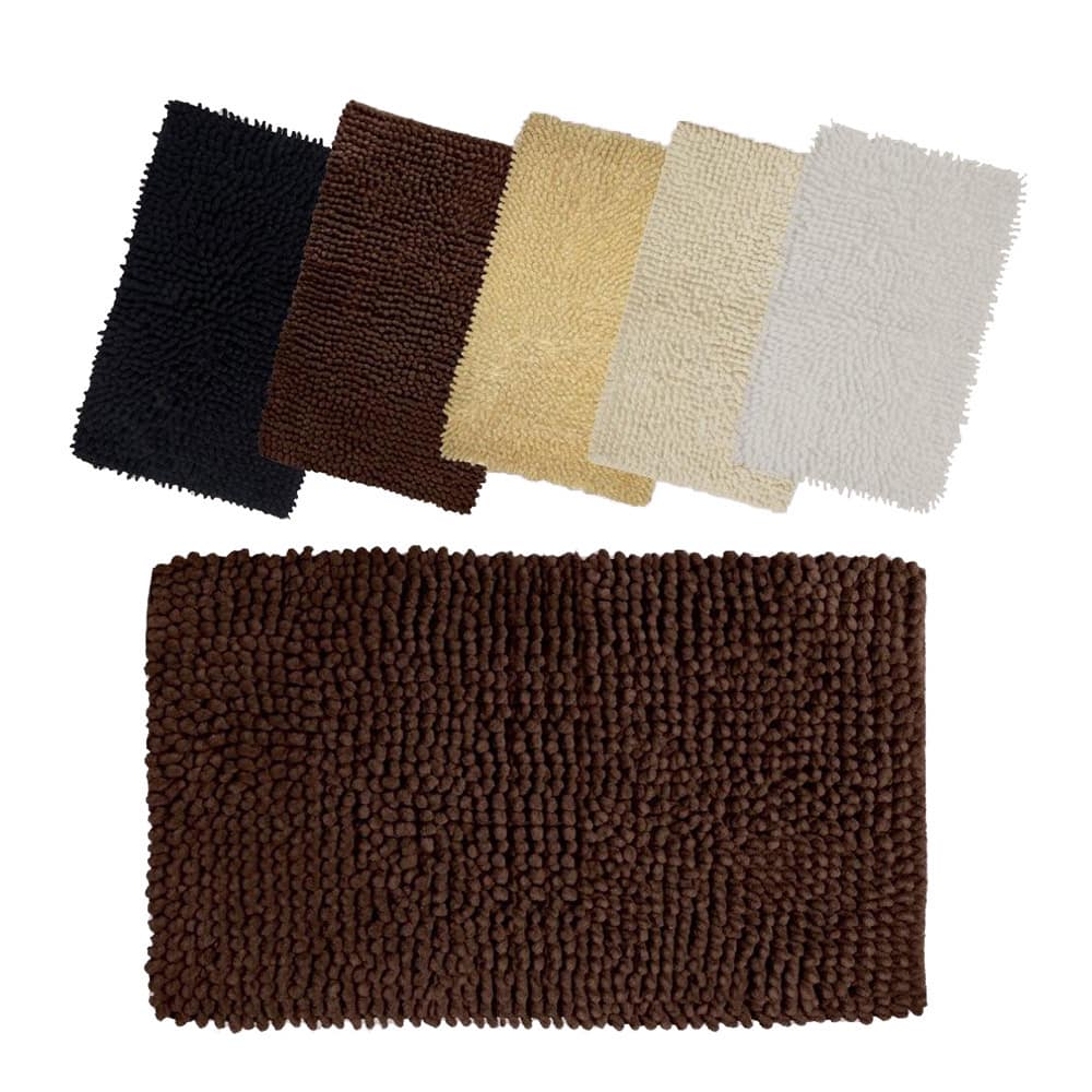 Solid-colored Loop Twist 100-percent Cotton 20 x 32 Bath Mat - 1'8 x 2'8