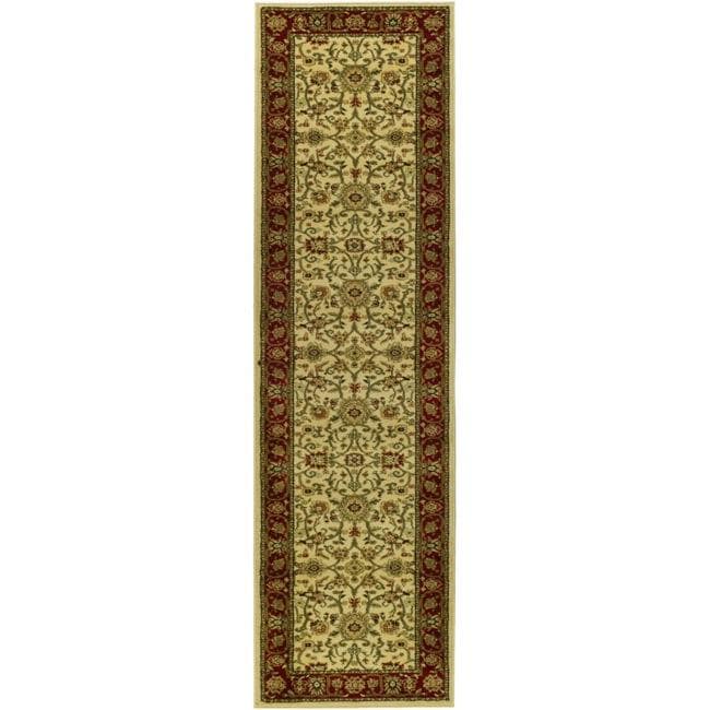 Safavieh Lyndhurst Traditional Oriental Ivory/ Red Runner Rug - 2'3" x 6'
