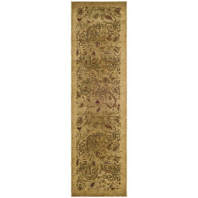 Lyndhurst Collection Paisley Beige/ Multi Runner (23 X 8)