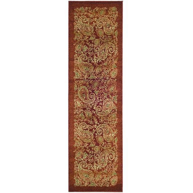 Lyndhurst Collection Paisley Red/ Multi Runner (23 X 12)