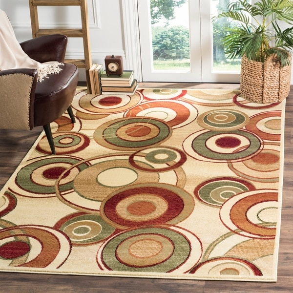 Safavieh Lyndhurst Contemporary Ivory/ Multi Rug - 8' x 11'