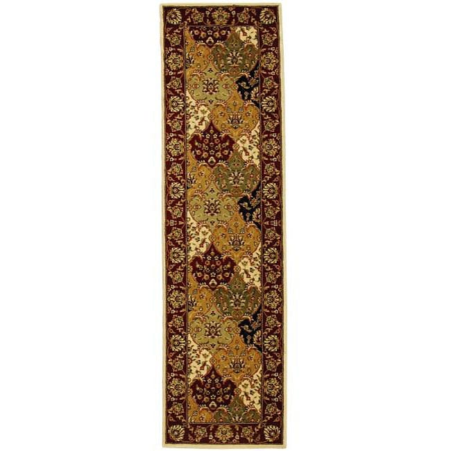 Lyndhurst Collection Multicolor/ Red Runner (23 X 6)