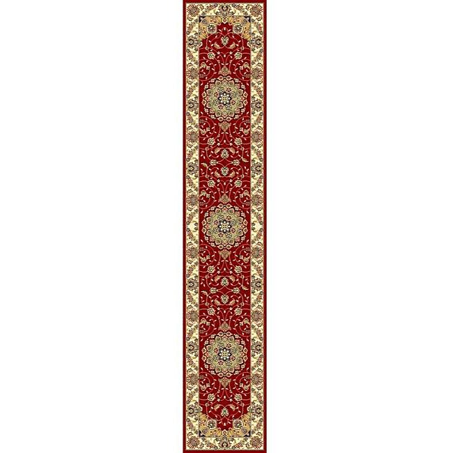 Lyndhurst Collection Red/ Ivory Runner (23 X 16)