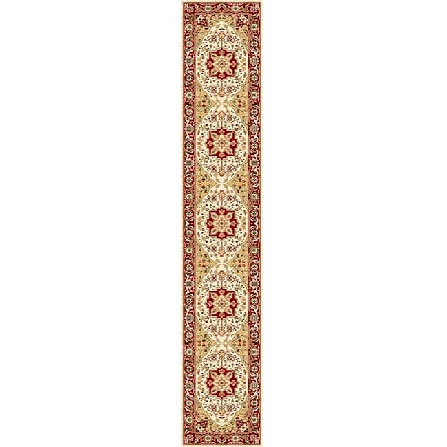 Lyndhurst Collection Ivory/red Oriental Runner Rug (23 X 22)