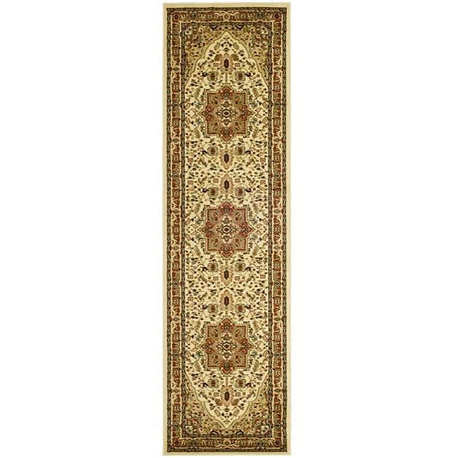 Lyndhurst Collection Ivory/rust Runner Rug (23 X 14)