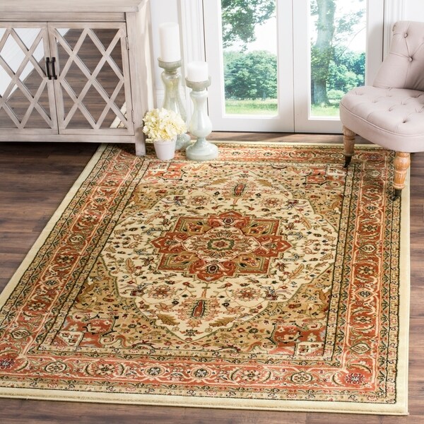 Safavieh Lyndhurst Traditional Oriental Ivory/ Rust Area Rug - 8' x 11'