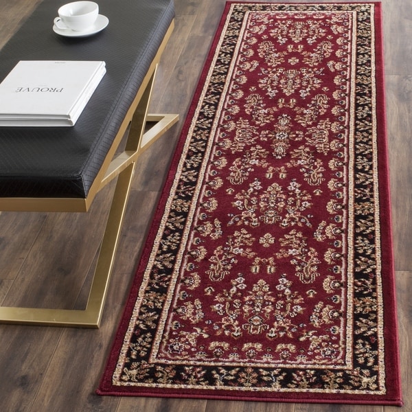 Safavieh Lyndhurst Traditional Oriental Red/ Black Runner (2' 3 x 22')