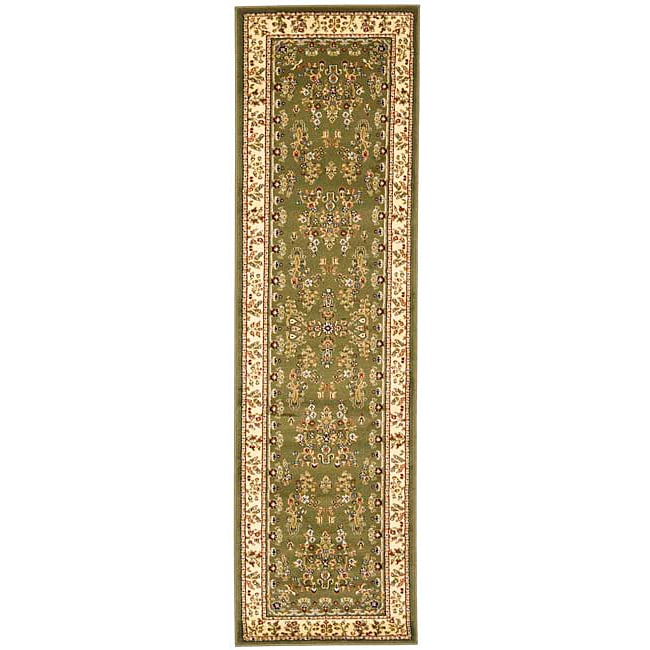 Safavieh Lyndhurst Traditional Oriental Sage/ Ivory Runner Rug - 2' 3 x 16'