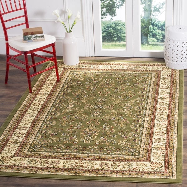 Safavieh Lyndhurst Traditional Oriental Sage/ Ivory Rug - 6' x 6' Square