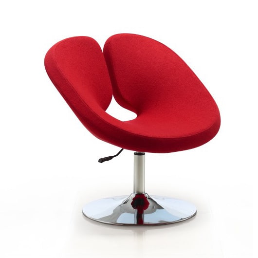 Pluto Red Adjustable Leisure Chair