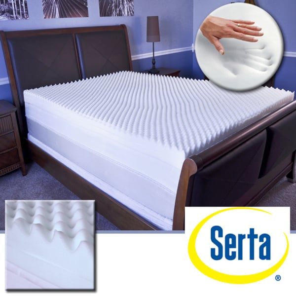 Shop Serta Restoration 4-inch Memory Foam Mattress Topper ...