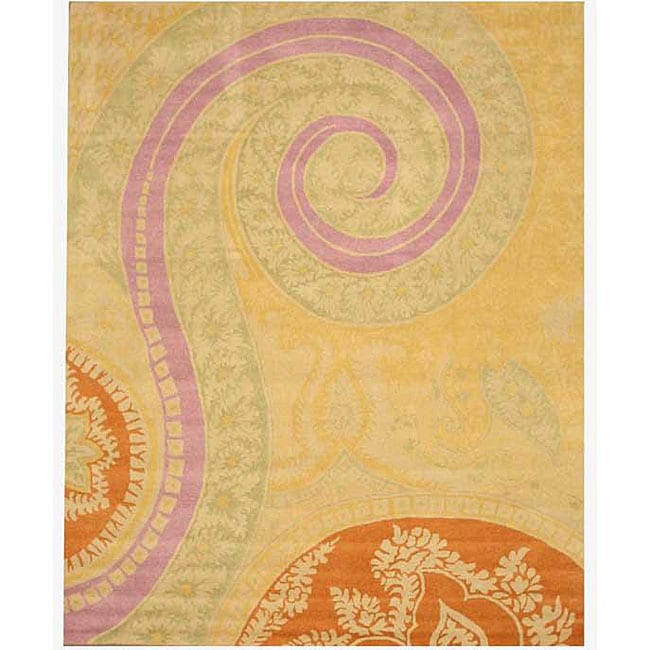 Hand tufted Tirana Abstract Wool Rug (5 X 8)