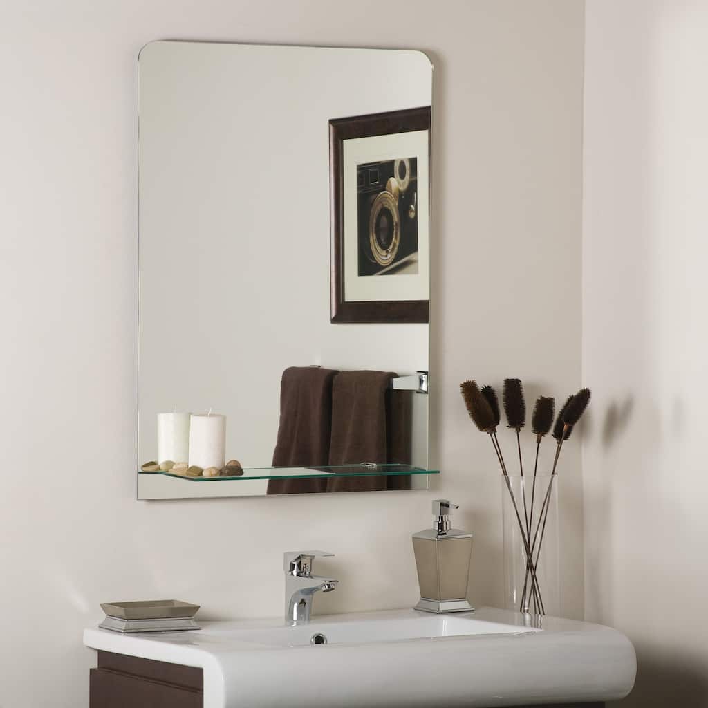 Columbus Frameless Wall Mirror - Clear - A/N