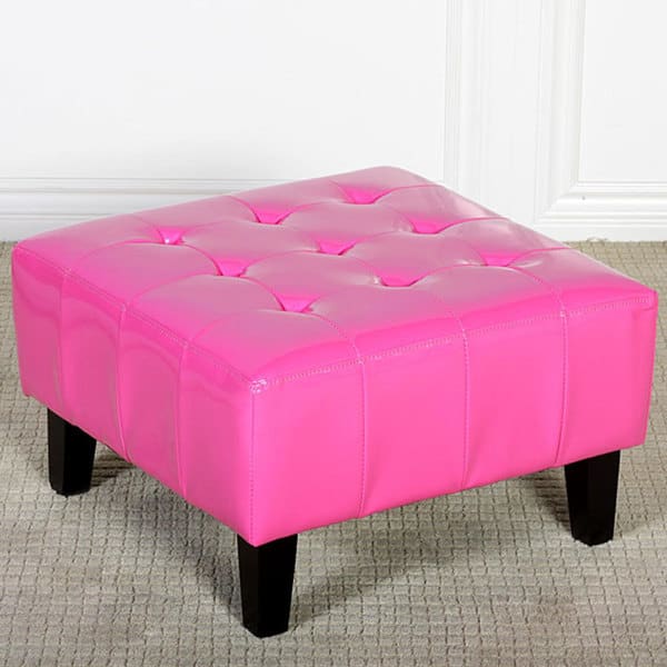 Shop Ethan Children S Pink Patent Leather Ottoman Free Shipping