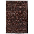 Artist's Loom Hand-tufted Transitional Floral Rug (5' x 7'6)