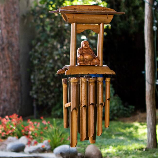 Handmade Bamboo and Wood Buddha Altar Chime (Indonesia)