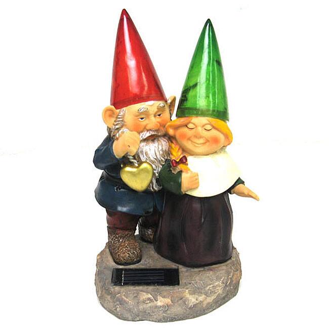 Gnomes Outdoor 2-light LED Solar Lamp