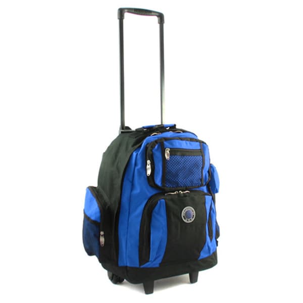 Roll Away 18 inch Deluxe Rolling Unisex Polyester Carry on Backpack