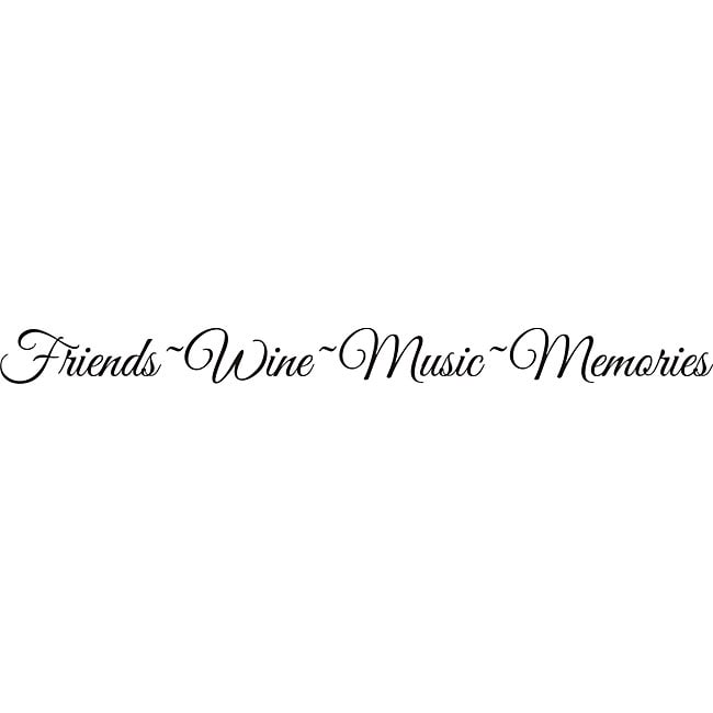 Download Shop Design on Style 'Friends-Wine-Music-Memories' Vinyl ...