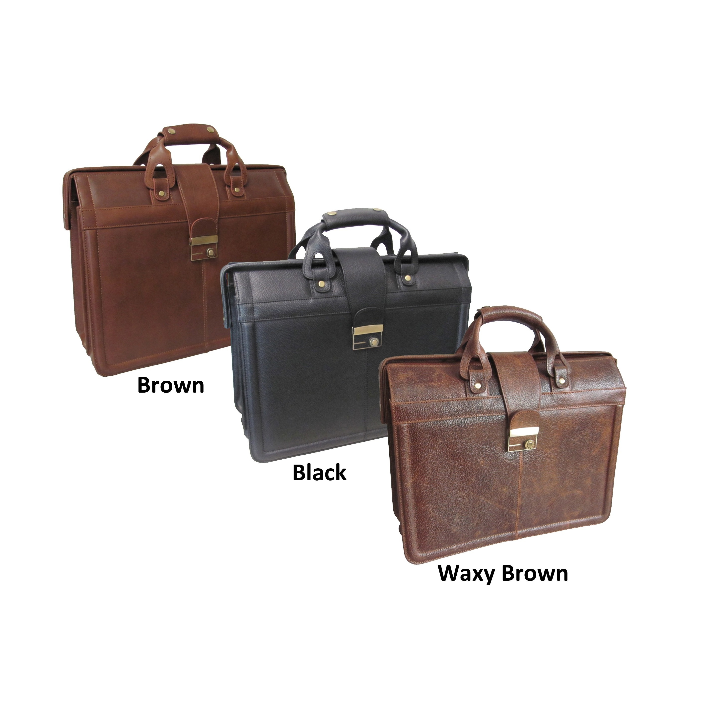 Amerileather Leather Business Briefcase 