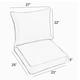 Sunbrella Indoor/ Outdoor Deep Seating Cushion and Pillow Set - Thumbnail 1