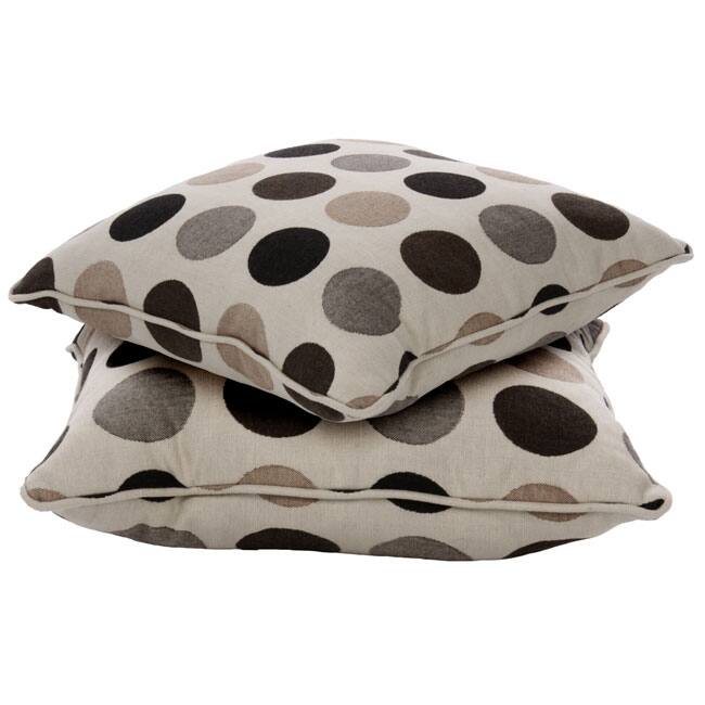 18-inch Indoor/ Outdoor Throw Pillows with Sunbrella Fabric (Set of 2) - Designer