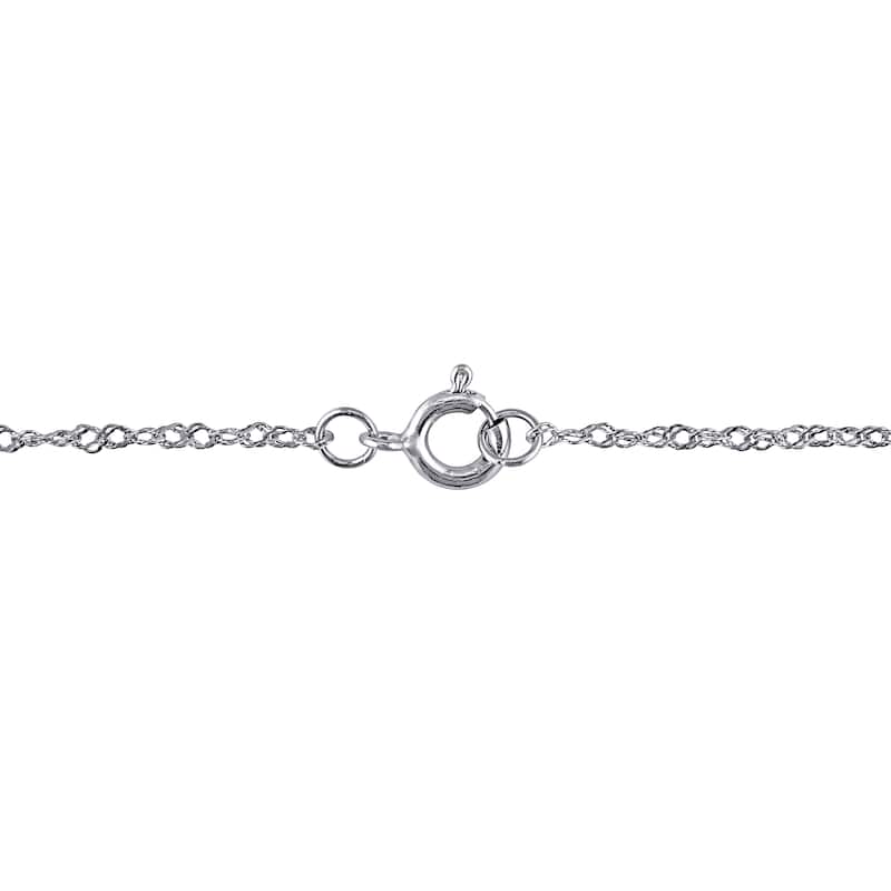 Miadora 14k White Gold Cultured Tahitian Drop Pearl Necklace (9-10 mm)