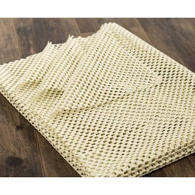 SAFAVIEH Indoor/Outdoor Non Slip Anti Skid Grippy Stay in place Rug Pad, Stable on all Hard Floors - Off-White