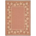 Safavieh Courtyard Palm Tree Rust/ Sand Indoor/ Outdoor Rug - 8' x 11'