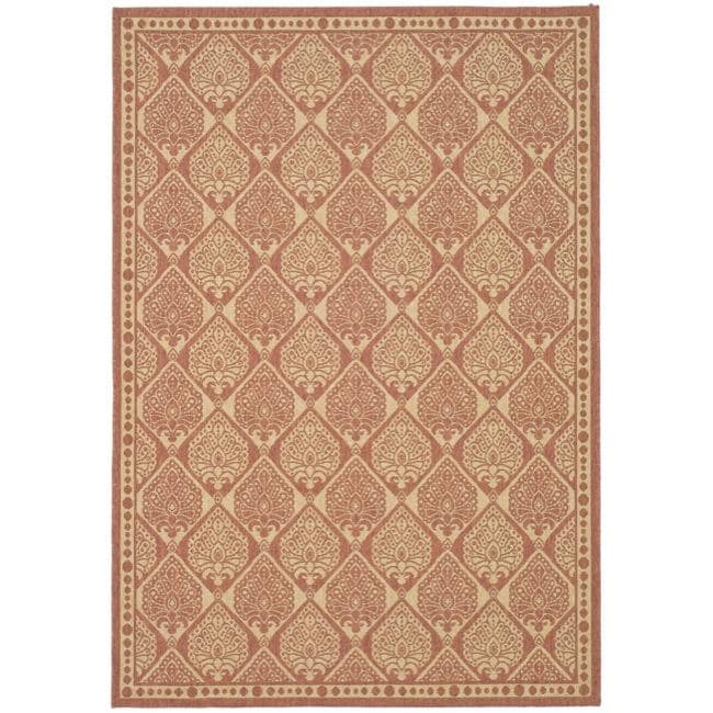 Indoor/ Outdoor Rust/ Sand Rug (67 X 96)