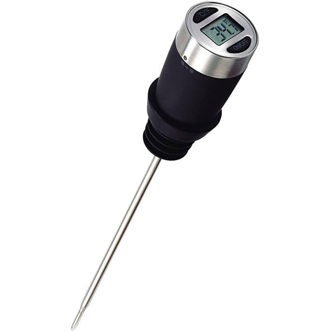 Admetior Wine Stopper Thermometer - Black