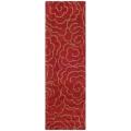 Safavieh Handmade Soho Roses Red New Zealand Wool Runner - 2'6 x 8'