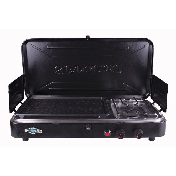 Shop Stansport Piezo Igniter Propane Stove and Grill Combo Free