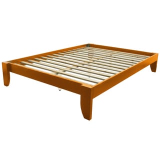 EpicFurnishings Scandinavia Solid Bamboo Full Platform Bed (Oak Finish - Medium Oak)