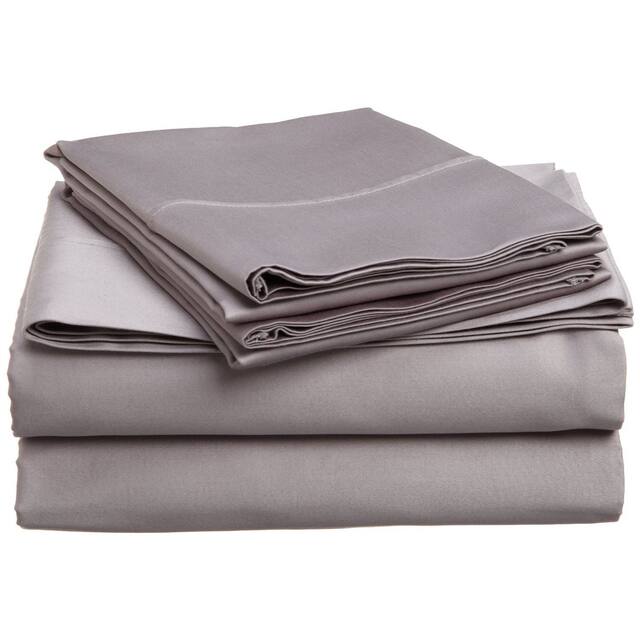 Egyptian Cotton 400 Thread Count Solid Bed Sheet Set by Superior