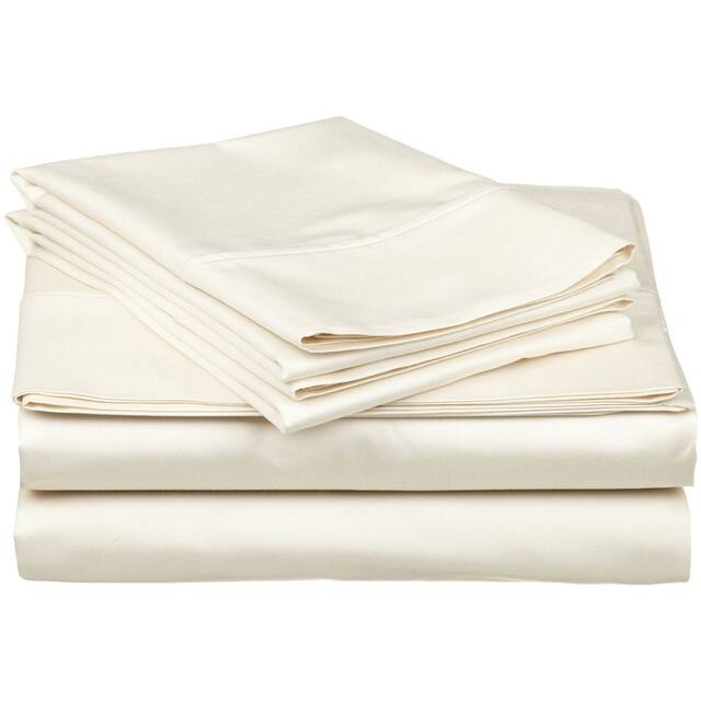 Egyptian Cotton 400 Thread Count Solid Bed Sheet Set by Superior