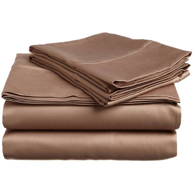Egyptian Cotton 400 Thread Count Solid Bed Sheet Set by Superior