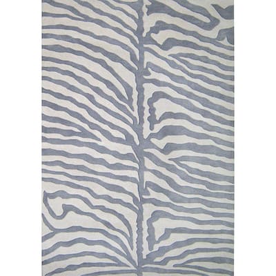Alliyah Handmade Grey New Zealand Blend Wool Rug (8' x 10') - 8' x 10'