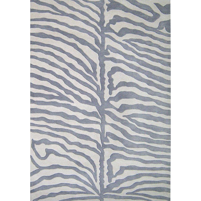 Alliyah Handmade Grey New Zealand Blend Wool Rug (8' x 10') - 8' x 10'