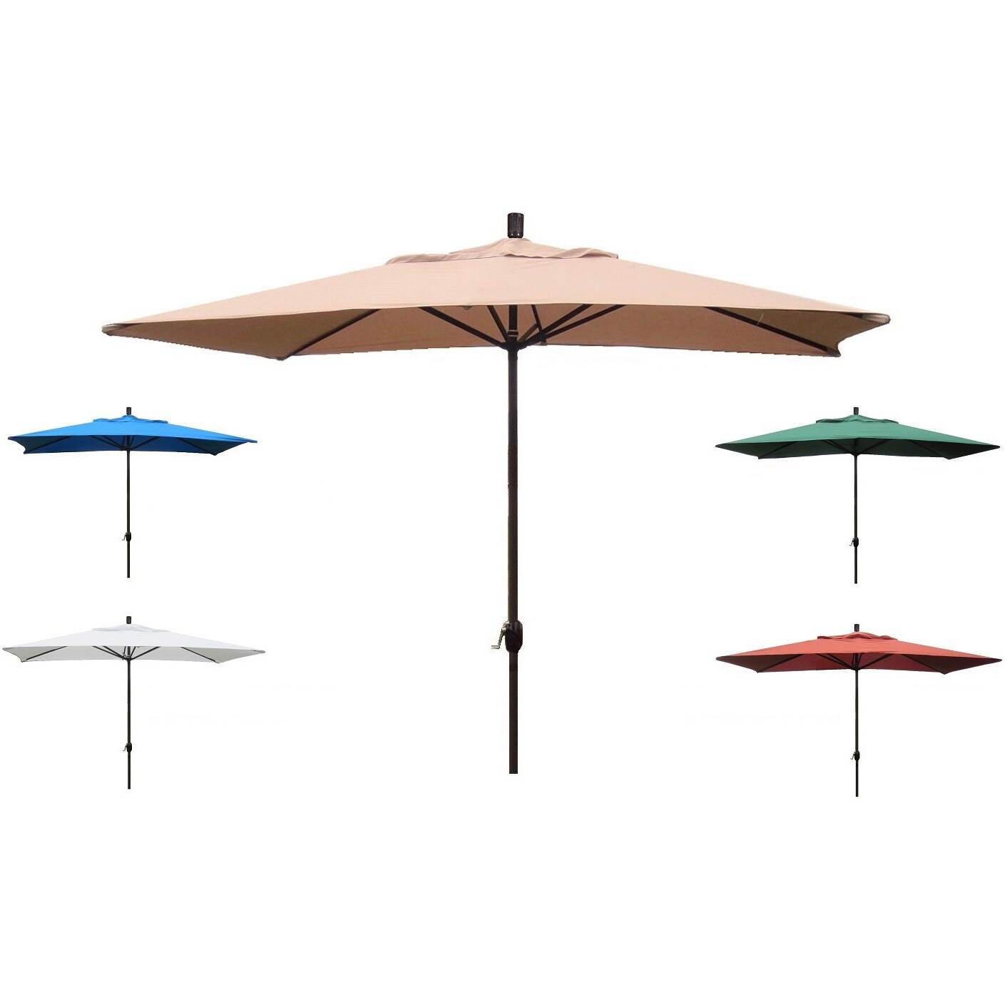 Shop Black Friday Deals On Premium 10 Rectangular Patio Umbrella Overstock 5071235