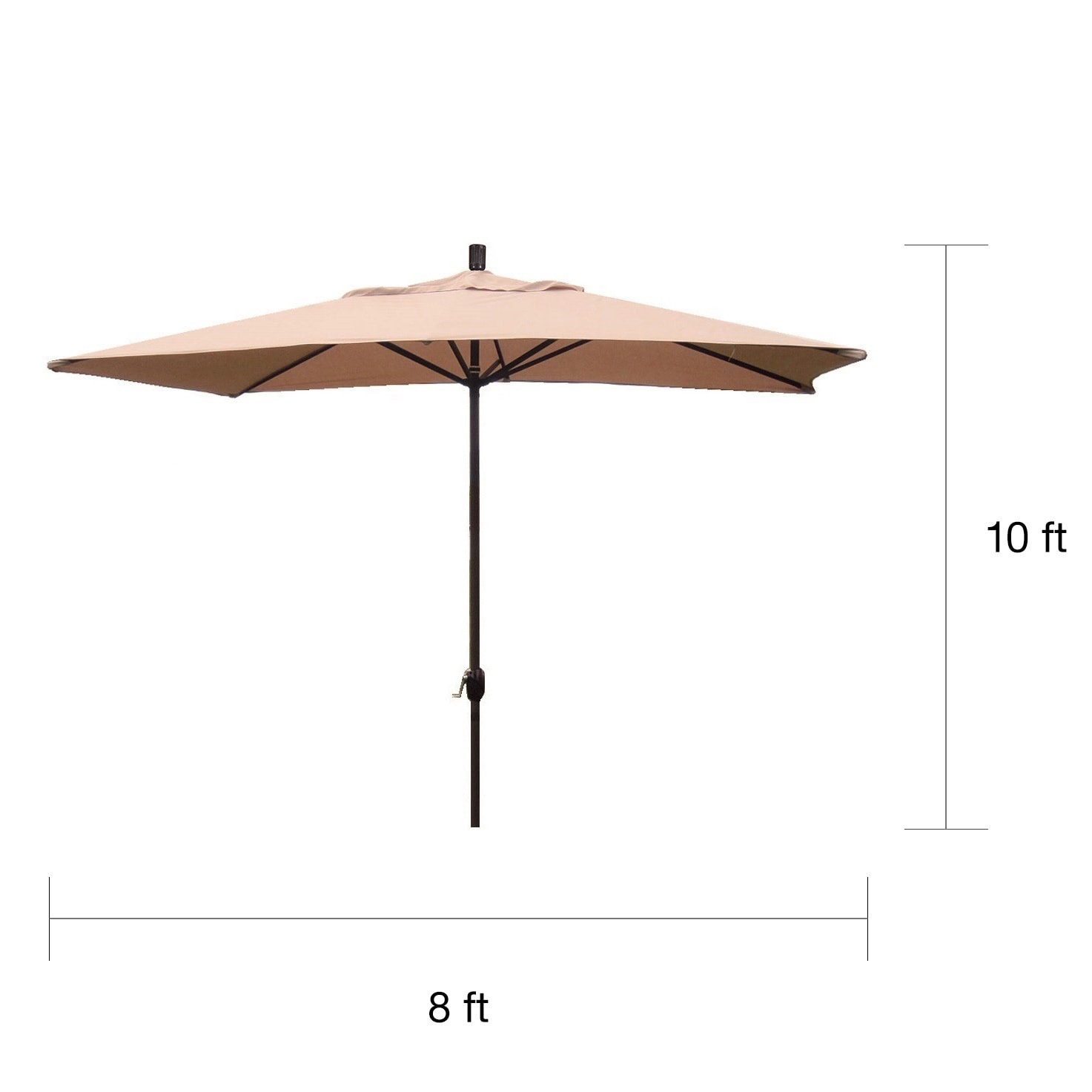 Shop Black Friday Deals On Premium 10 Rectangular Patio Umbrella Overstock 5071235