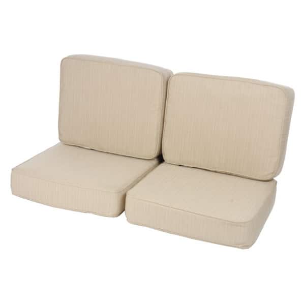 Sorra Home Kokomo Indoor/Outdoor Loveseat Cushion Set - 23 X 47